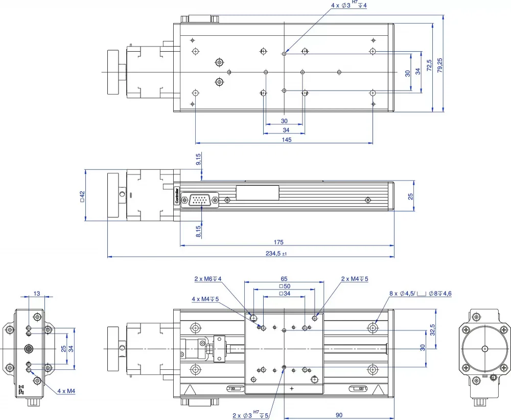 6230V64000, dimensions in mm