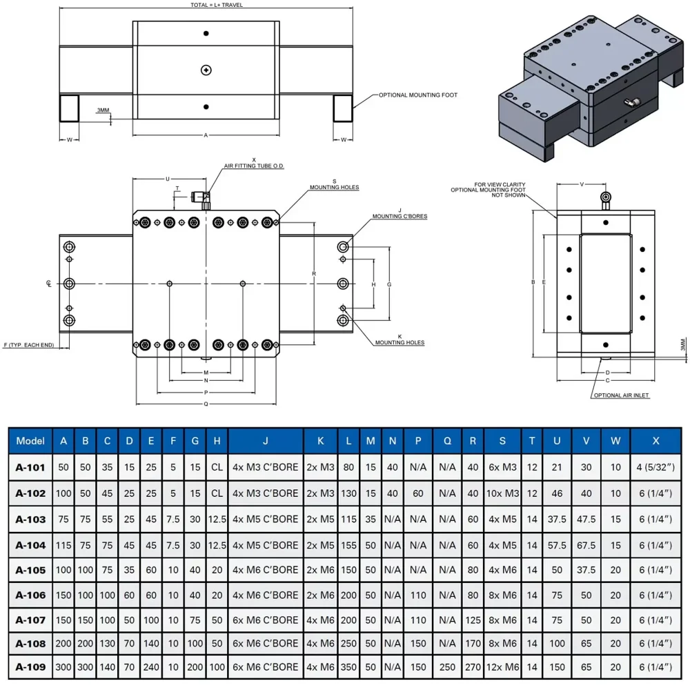 A-10x.xxx, dimensions in mm
