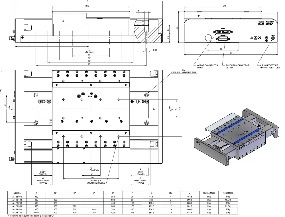 A-123, dimensions in mm.