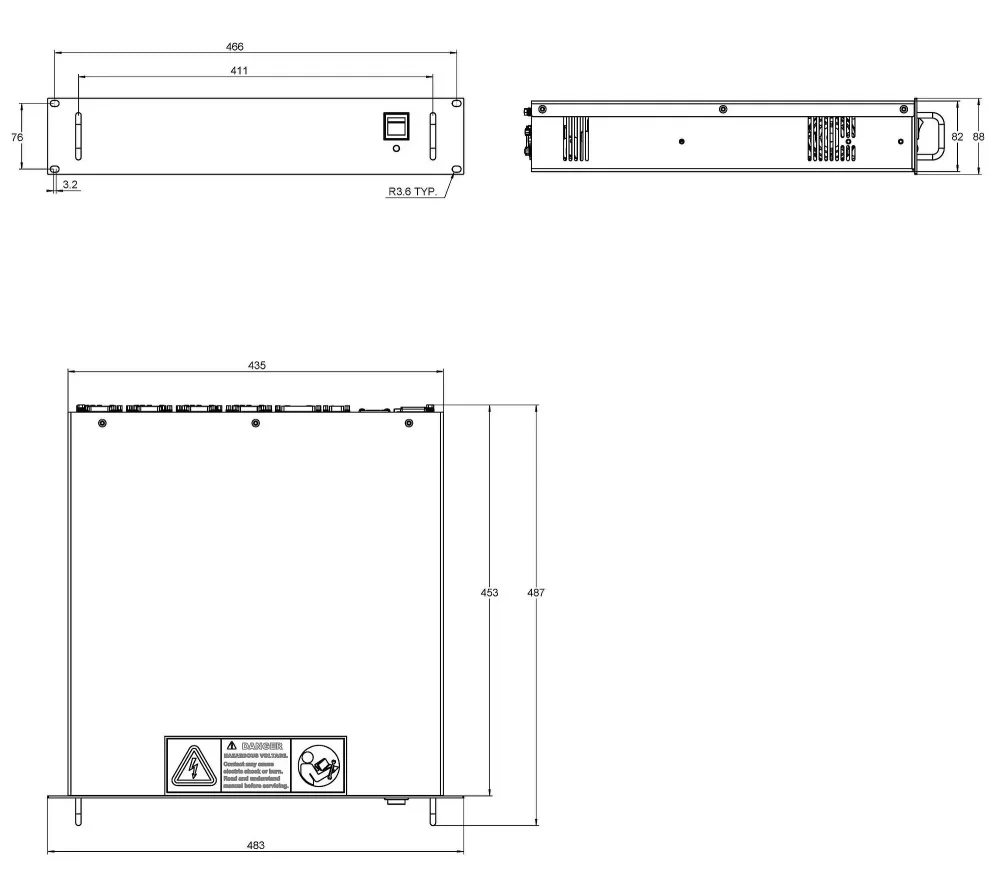 A-81x, dimensions in mm