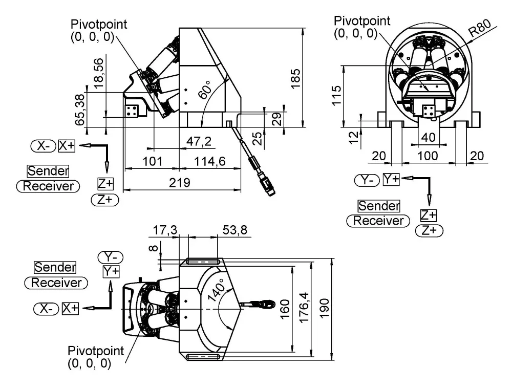 F-712.HA, dimensions in mm