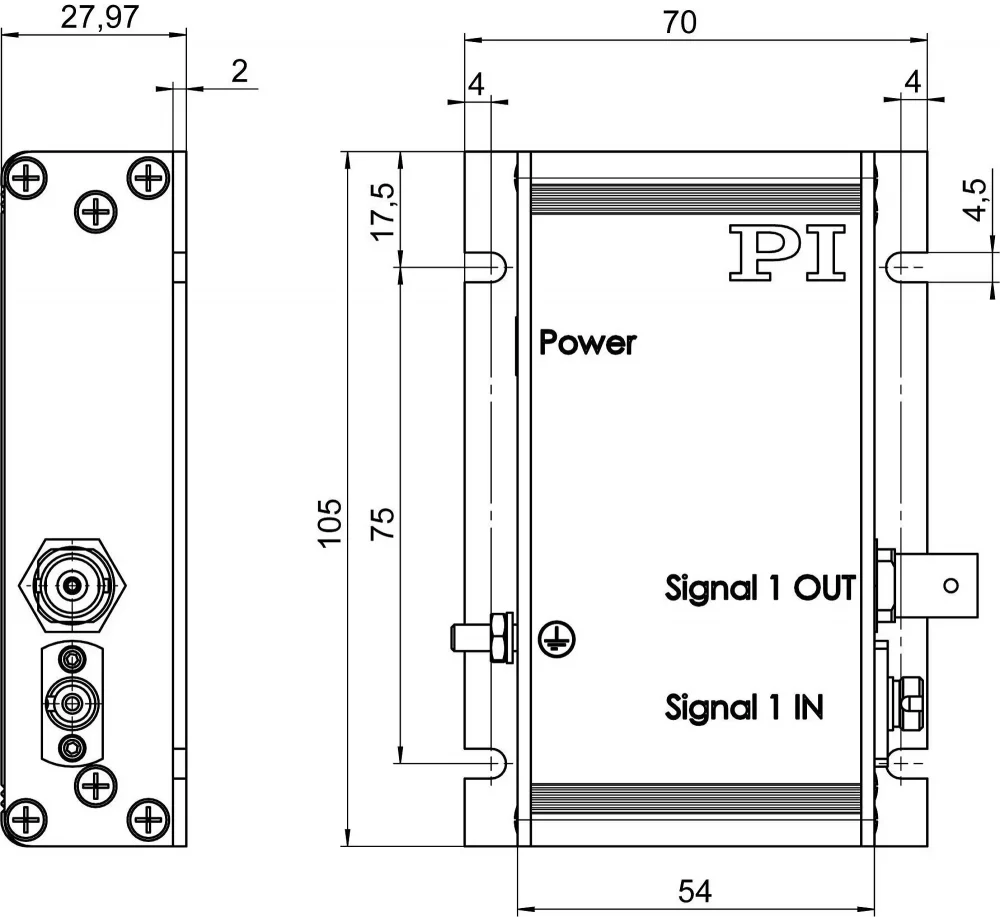 F-712.IRP1, dimensions in mm